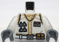 Lego Star Wars White Torso Hoth Rebel Vest Belt Tan Undershirt