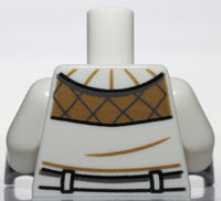 Lego Star Wars White Torso Hoth Rebel Vest Belt Tan Undershirt