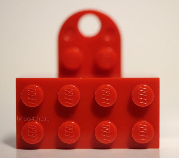Lego 2x Red Magnet 2 x 4 with Round Plate