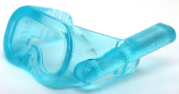 Lego 5x Trans Light Blue Diving Scuba Mask Goggles Snorkel Headgear Accessory