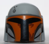 Lego Star Wars Light Bluish Gray Minifig Helmet with Holes Mandalorian