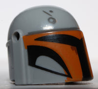 Lego Star Wars Light Bluish Gray Minifig Helmet with Holes Mandalorian