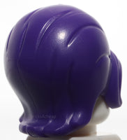 Lego Dark Purple Minifig Hair Female Beehive Style Sideways Fringe