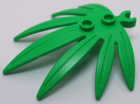 Lego 3x Bright Green Plant Leaves 6 x 5 Swordleaf Palm Open O Clip Thick