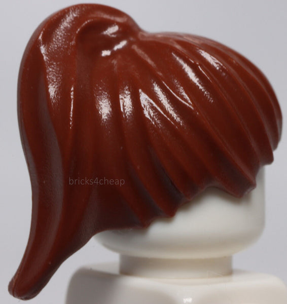 Lego Reddish Brown Female Minifig Hair with Ponytail