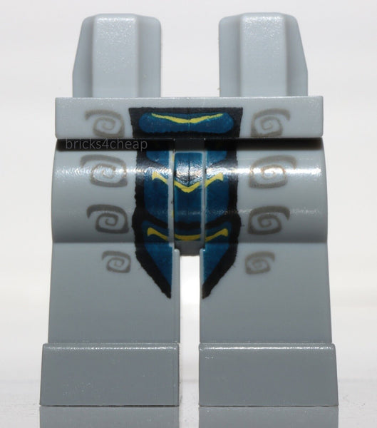 Lego Ninjago Light Bluish Gray Hips and Legs with Dark Blue Snake Pattern