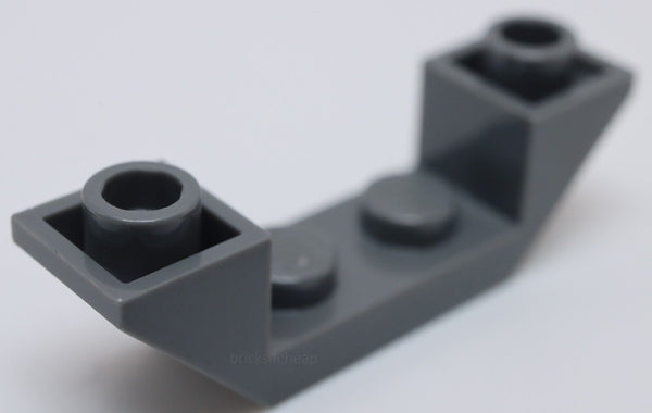 Lego 10x Dark Bluish Gray Slope Inverted 45 4 x 1 Double