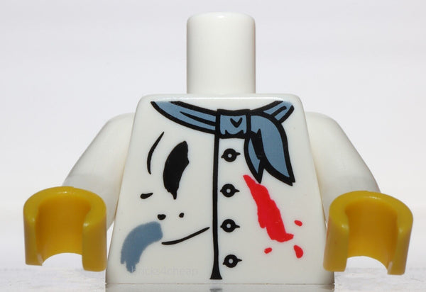 Lego White Painters Smock with Buttons Scarf Paint Spots Artist