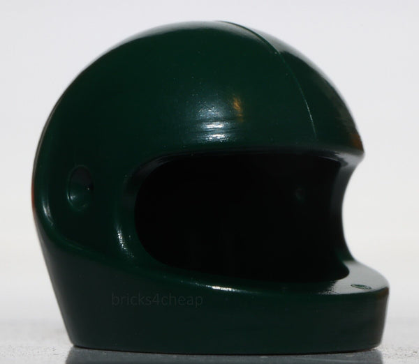 Lego Castle Dark Green Minifig Standard Motorcycle Space Helmet