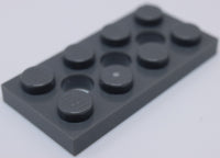 Lego 15x Dark Bluish Gray 2 x 4 Plate Modified Technic Holes