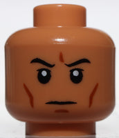 Lego 10x Nougat Minifig Head 501st Clone Trooper White Pupils Cheek Lines