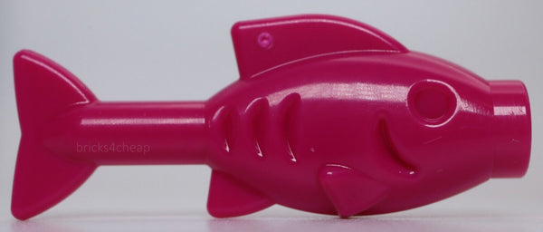 Lego 4x Magenta Fish with Wide Open Mouth
