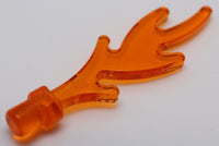 Lego 30x Trans Light Orange Wave Bar End Dragon Flame Seaweed