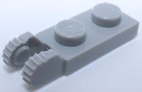 Lego 10x Light Bluish Gray Hinge Plate 1 x 2 Locking 2 Fingers and 9 Teeth