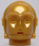 Lego Star Wars C-3pO Pearl Gold Minifig Head K-3PO Protocol Droid