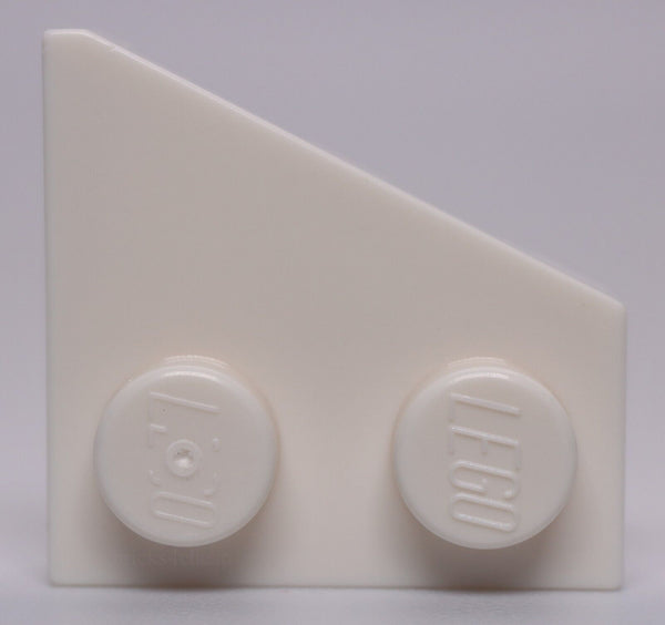 Lego 10x White Wedge Plate 2 x 2 Left