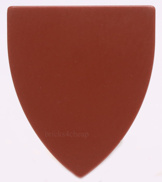 Lego 2x Reddish Brown Triangular Plain Shield