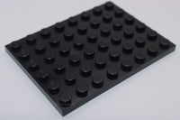 Lego 2x Black Plate 6 x 8