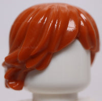 Lego Dark Orange Minifig Hair Tousled and Layered Luke Sykwalker