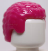 Lego Magenta Minifig Hair Male with Coiled Texture