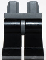 Lego Black Minifig Legs with Dark Bluish Gray Hips