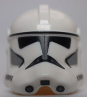 Lego Star Wars White Clone Trooper Phase 2 Helmet Headgear with Side Holes