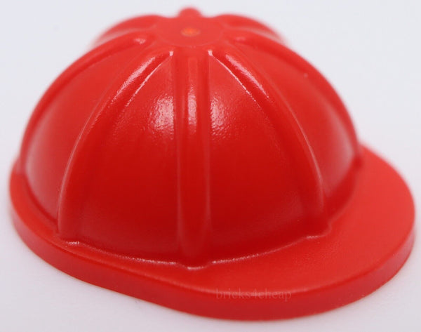 Lego 2x Red Construction Helmet Minifig Hard Hat