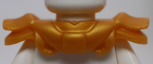 Lego Pearl Gold Minifig Armor with 2 Flaps over Shoulders