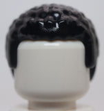 Lego Black Minifig Hair Male with Coiled Texture