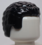 Lego Black Minifig Hair Male with Coiled Texture