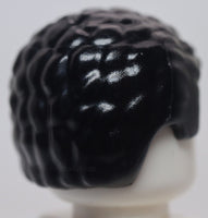 Lego Black Minifig Hair Male with Coiled Texture