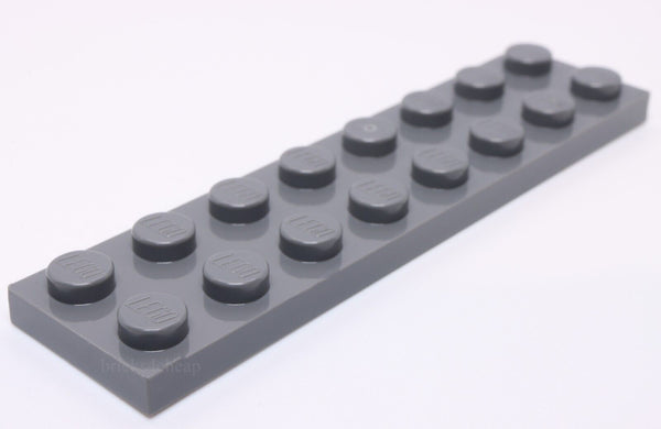 Lego 5x Dark Bluish Gray Plate 2 x 8