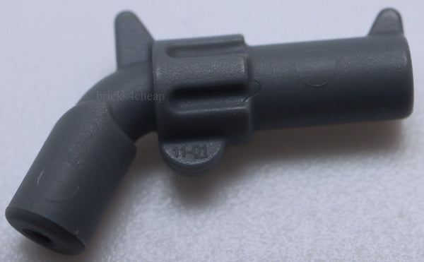 Lego 4x Minifig Weapon Gun Pistol Revolver Large Barrel Hollow Handle