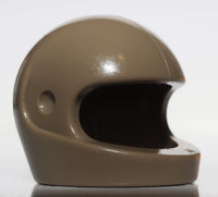 Lego Dark Tan Standard Minifig Motorcycle Space Helmet