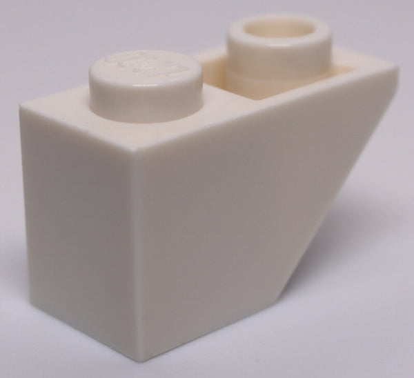 Lego 20x White Slope Inverted 45 2 x 1