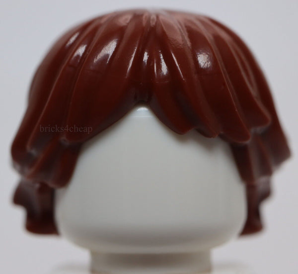 Lego Star Wars Reddish Brown Minifig Hair Tousled and Layered Luke Skywalker
