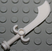 Lego 2x Castle White Scimitar Minifig Sword NEW