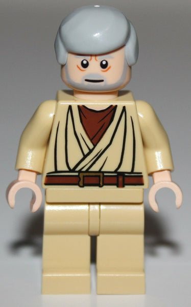 LeGo Star Wars Obi-Wan Kenobi Light Flesh Minifig NEW