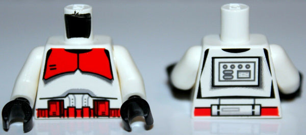 Lego Star Wars Torso Dual Sided Red Clone Shock Trooper Ep.3 7655