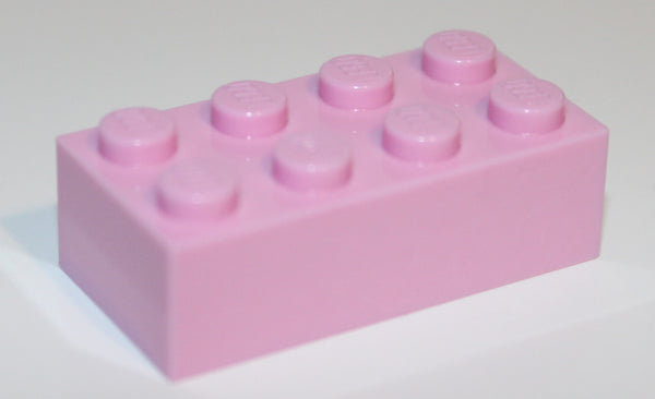 Lego 8x Brick Bright Pink 2 x 4 NEW