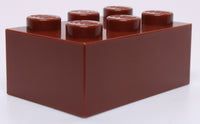 Lego 5x Reddish Brown 2 x 3
