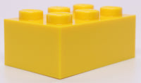 Lego 5x Brick Yellow 2 x 3