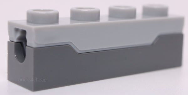 Lego 10x Dark Bluish Gray Projectile Launcher 1 x 4 Spring Shooter Light Bluish