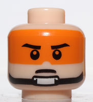 Lego 19x Star Wars Rebel Pilot Light Nougat Head w/ Orange Mask