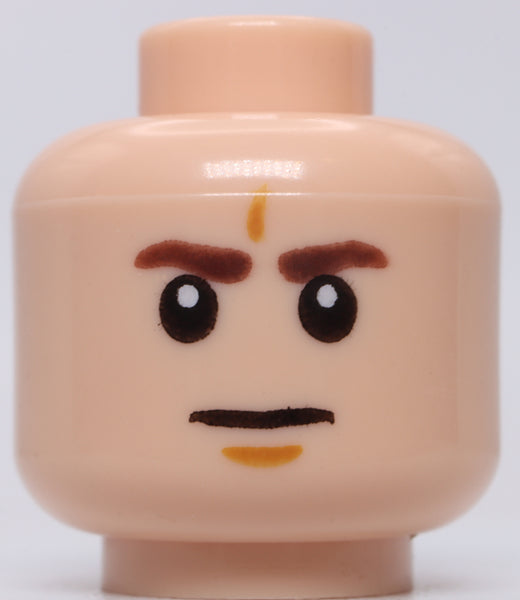 Lego Star Wars Light Nougat Head Stormtrooper Furrowed Brows Frown