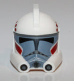Lego Star Wars Minifig Helmet ARC Clone Trooper Dark Red Dark Bluish Gray