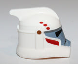 Lego Star Wars Minifig Helmet ARC Clone Trooper Dark Red Dark Bluish Gray