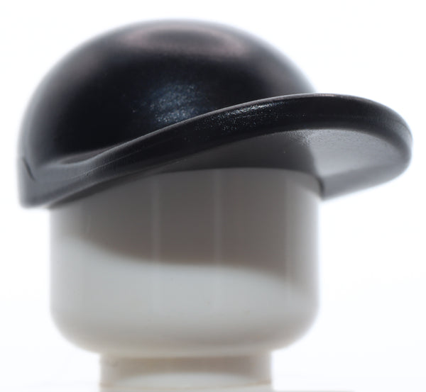 Lego 5x Black Minifig Baseball Cap Hat Short Brim