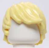 Lego Bright Light Yellow Minifig Hair Tousled with Side Part