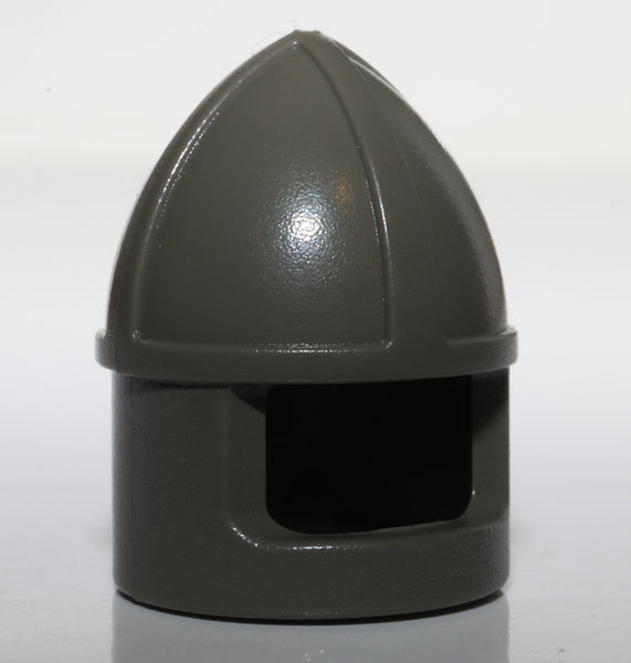 Lego Castle Dark Gray Minifig Bullet Helmet